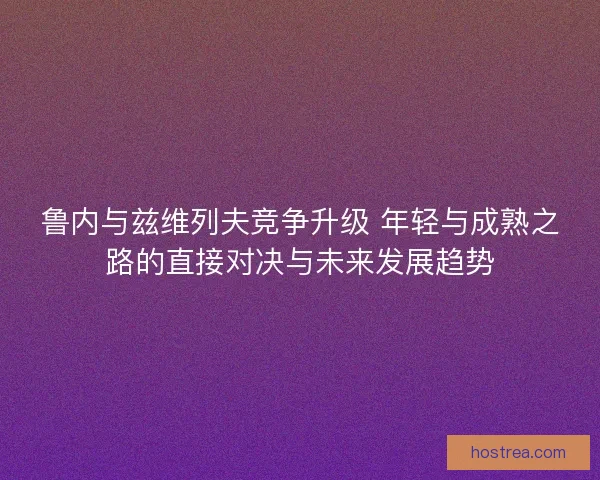 鲁内与兹维列夫竞争升级 年轻与成熟之路的直接对决与未来发展趋势